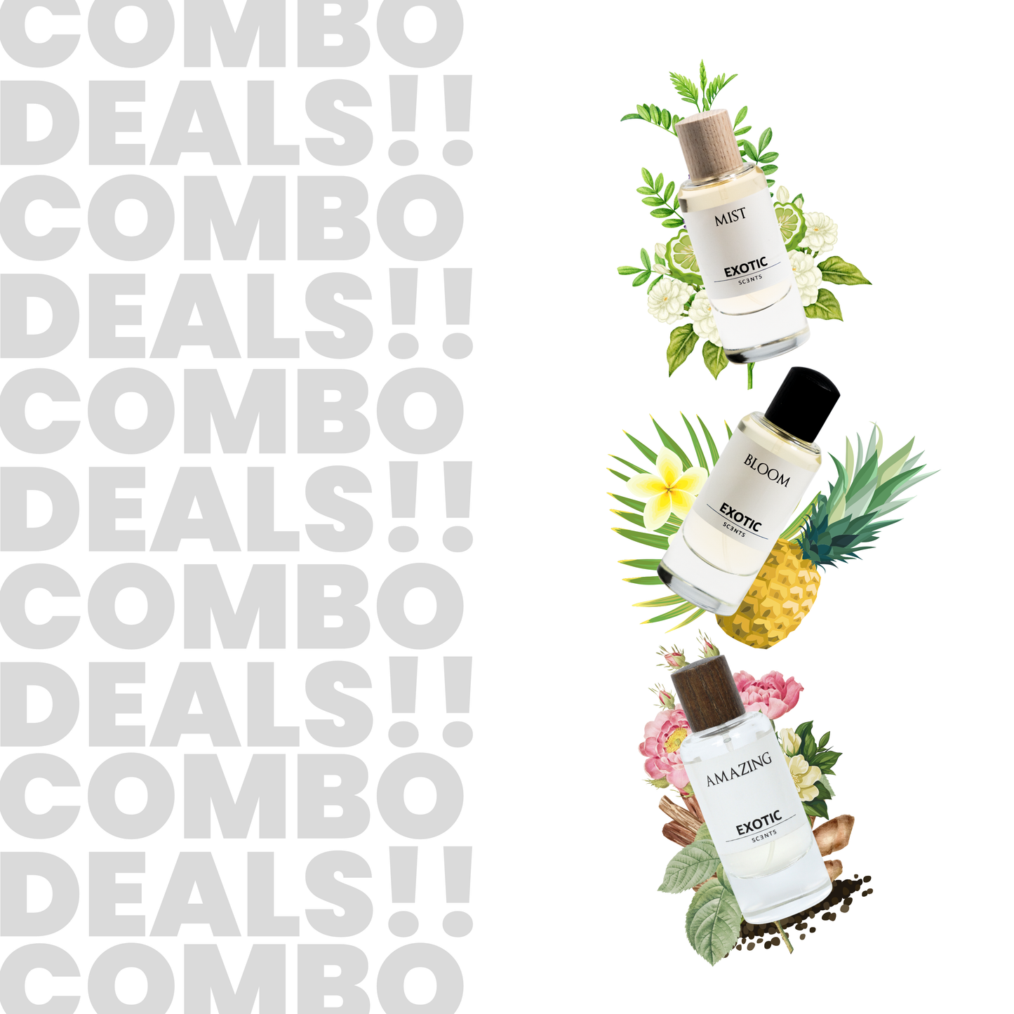 MIST, BLOOM & AMAZING Combo - Perfect Fragrance Trio