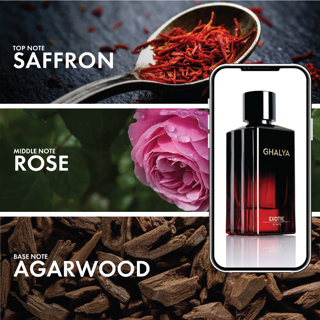 GHALYA: Luxury Floral Woody Fragrance