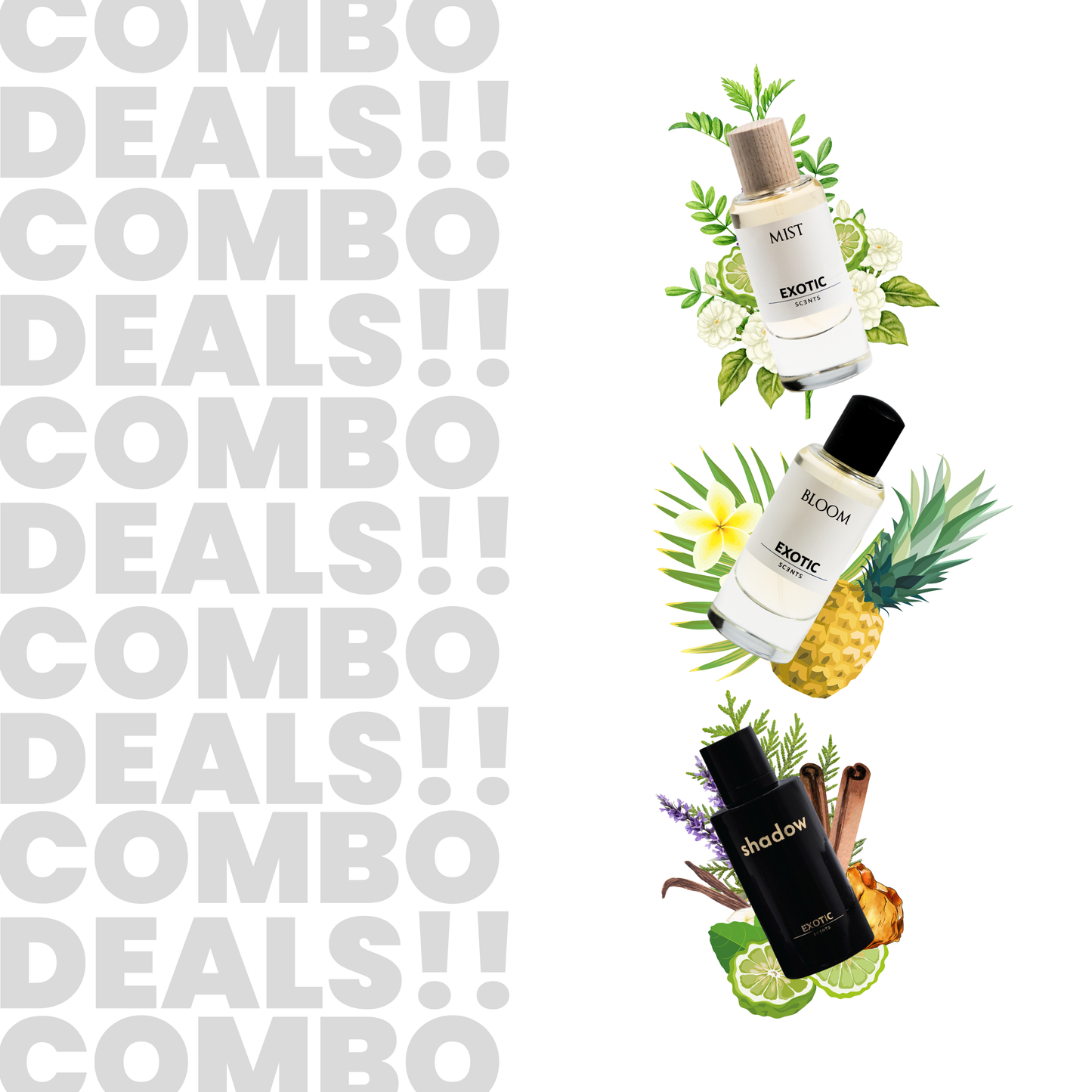 MIST, BLOOM & SHADOW COMBO - The Best Affordable Unisex Trio