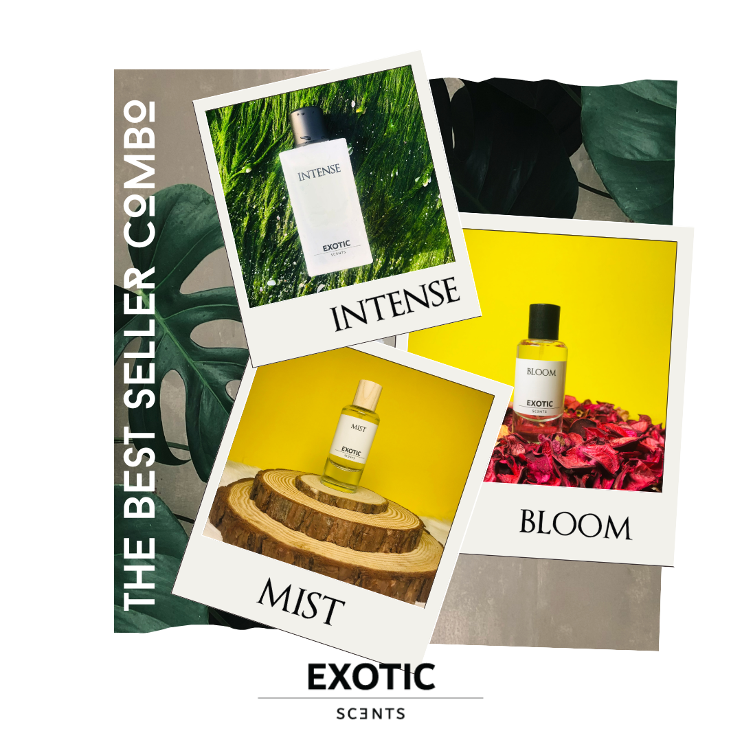 Mistbloom Set INTENSE, MIST & BLOOM Combo - Ultimate Fragrance Trio – Exotic Scents