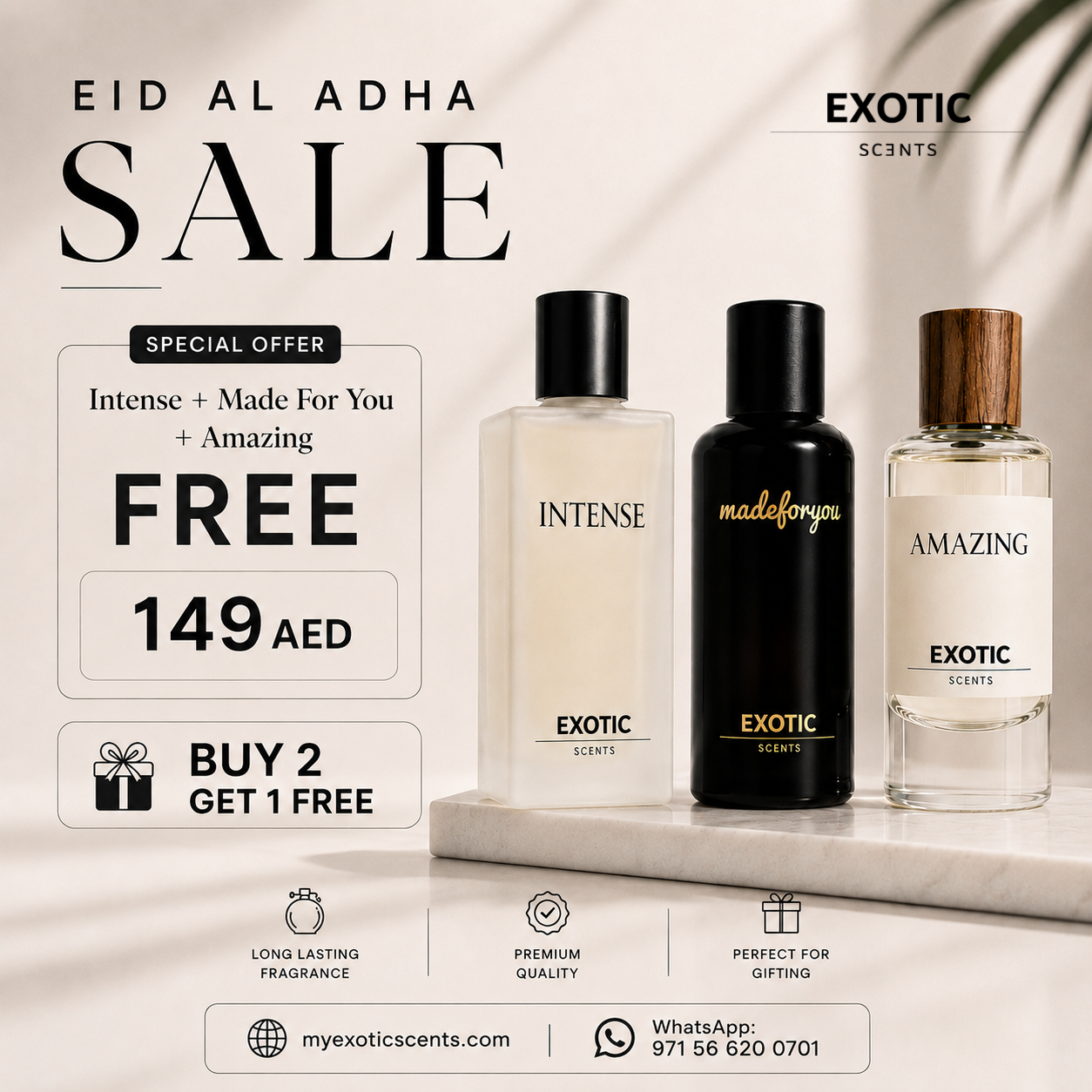 INTENSE, MADEFORYOU FREE AMAZING COMBO