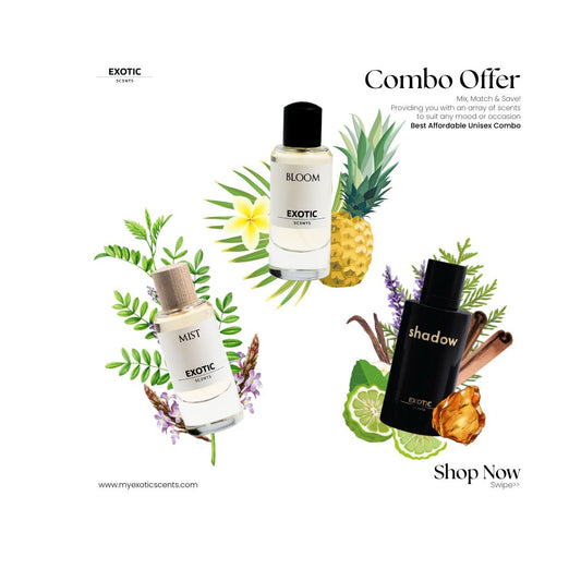 MIST, BLOOM & SHADOW COMBO- The Best Affordable Unisex Trio